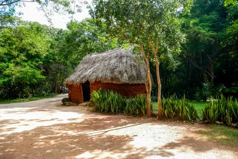 Mayan house Stock Photos