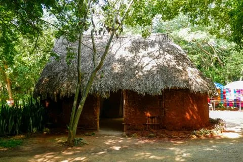 Mayan house Stock Photos