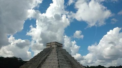 Mayan pyramid of chichen itza in mexico Foto stock