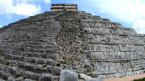 Mayan Pyramid Chichen Itza UNESCO World heritage site Stock Footage 112902063