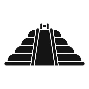 Mayan pyramid representing ancient mesoamerican civilization Ilustración de archivo