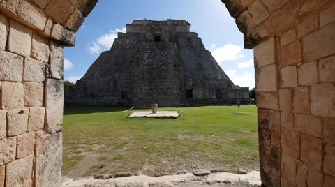 Mayan pyramid uxmal Stock Footage 62868911