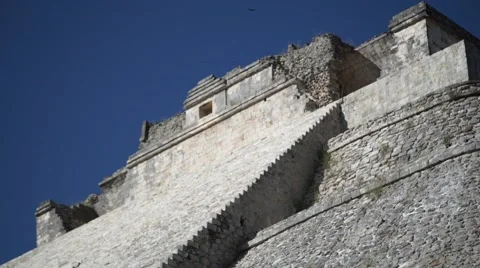 Mayan pyramid uxmal Stock Footage 62869115