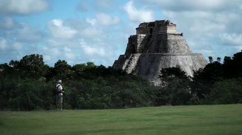 Mayan pyramid uxmal Stock Footage 62869232