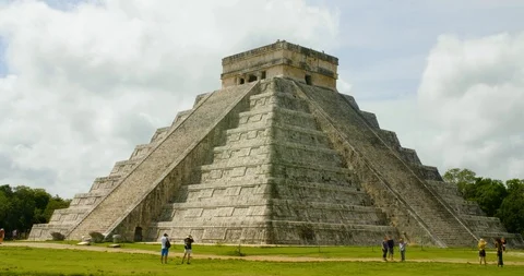 Mayan Pyramids of Chichen Itza Stock Footage 95448362