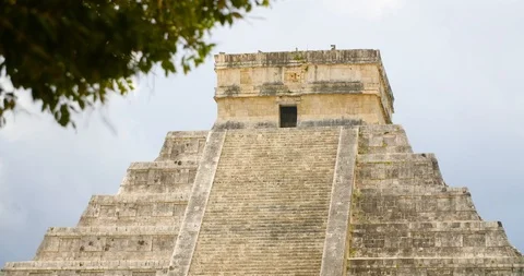 Mayan Pyramids of Chichen Itza Stock Footage 95448483