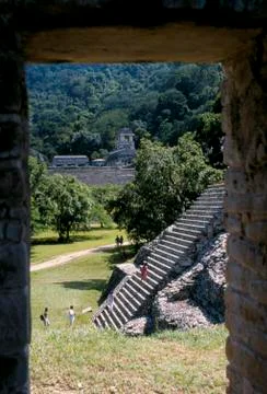 Mayan ruins of Palenque Mexico Stock Photos