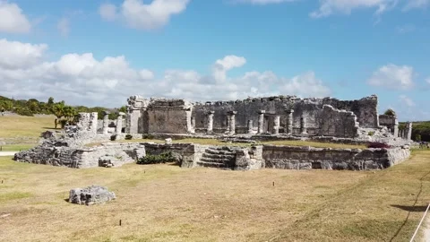 Mayan Ruins of Tulum in Mexico Stock-Footage 173538385