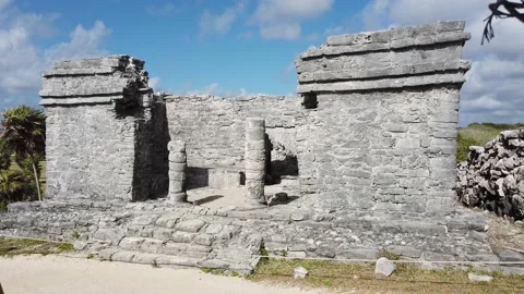 Mayan Ruins of Tulum in Mexico Video stock 173542601