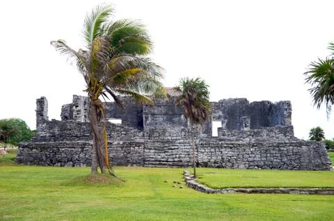 Mayan ruins in Tulum Stock Photos