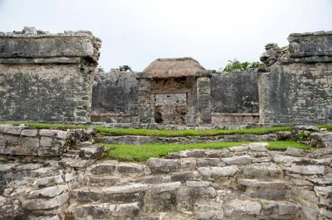 Mayan ruins in Tulum Stock Photos