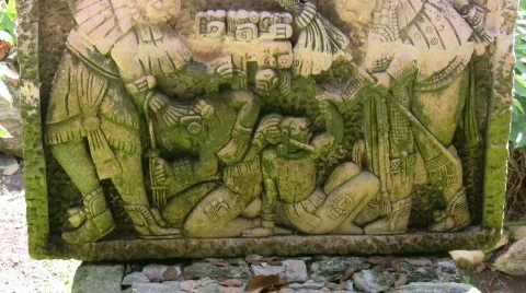 Mayan sculpture Video stock 451871