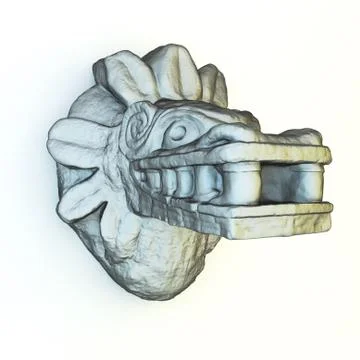 Mayan Sculpture Stock Illustration