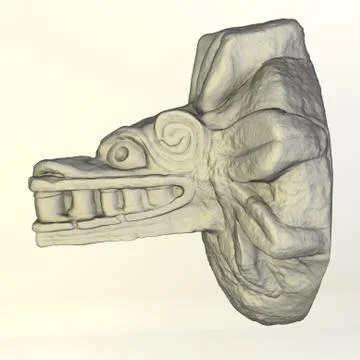 Mayan Sculpture Stock Illustration