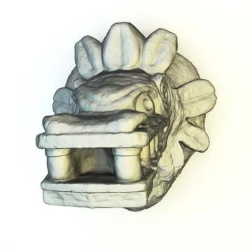 Mayan Sculpture Stock Illustration