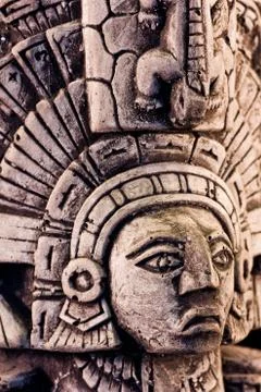 Mayan sculpture Stock Photos