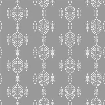 Mayan style ornament seamless vector pattern Illustrazione stock