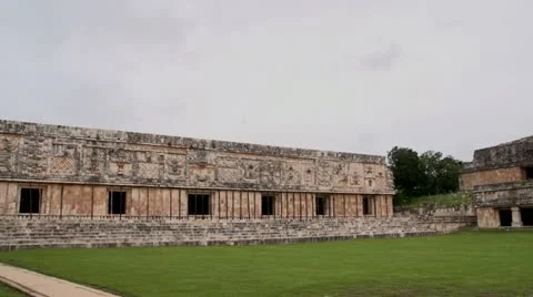 Mayan temple ruins full pane shot sony super 35mm Stock Footage 18950861