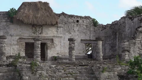 Mayan Temple, Tulum, Mexico Stock Footage 157822557