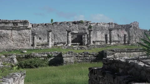 Mayan Temple, Tulum, Mexico Stock Footage 157822571