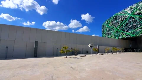 Mayan World Museum of Merida, Gran Museo del Mundo Maya, that offers a view of Stock Footage 168270762