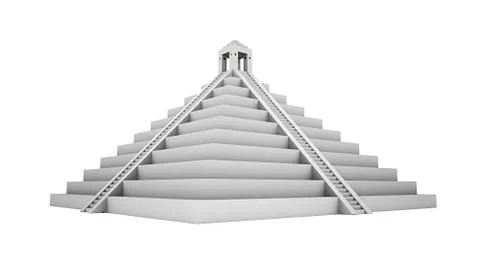 Mayans piramide isolated Stock Illustration