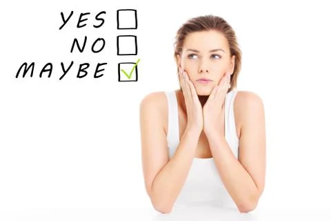 Maybe Stock Illustration