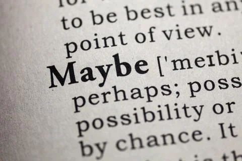 Maybe Stock Illustration