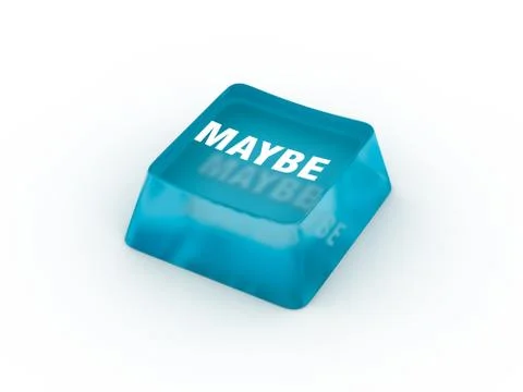 Maybe on keyboard button. Stock Illustration