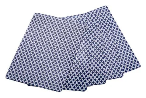 Maybe a royal flush on a white background Stock Photos