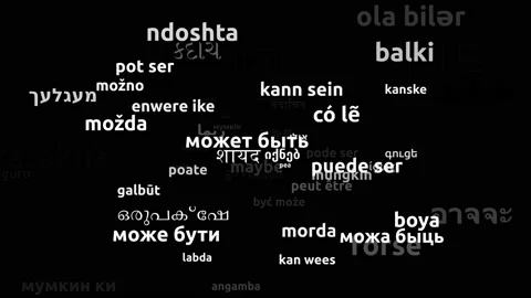 Maybe Translated in 61 Worldwide Languages Endless Looping 3d Zooming Wordclo Stockbeeldmateriaal 145201887