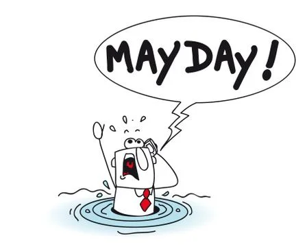 Mayday Stock Illustration