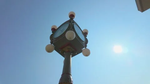 Mayfair Shopping Centre clock tower Stock Footage 294626590