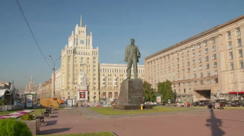Maykovsky monument hyperlapse 4K 库存影片 27786460