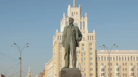 Maykovsky monument hyperlapse 库存影片 27786954