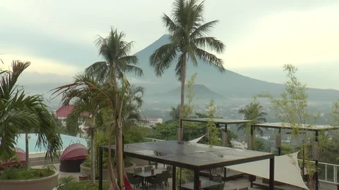 Mayon Volcano (Full Shot) Stock Footage 78827329