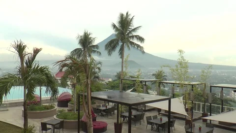 Mayon Volcano (Wide Shot) Stock Footage 78827259