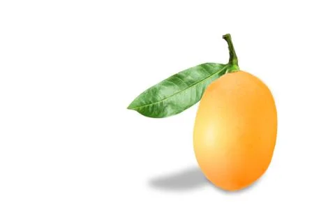 Mayongcjid orange plango fruit isolated on white Stock Photos