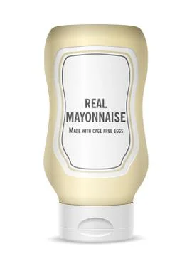 Mayonnaise bottle Stock Illustration