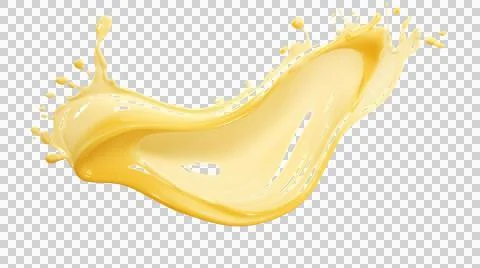 Mayonnaise drop and splash element Stock Illustration