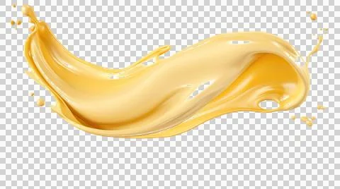Mayonnaise drop and splash element Stock Illustration
