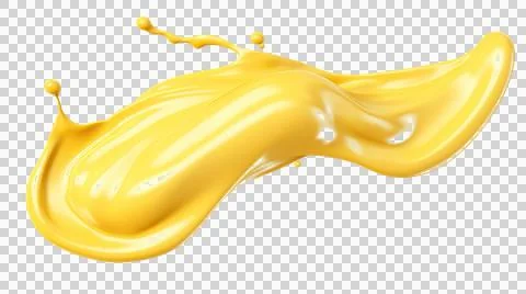 Mayonnaise drop and splash element Stock Illustration