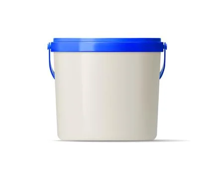 Mayonnaise sauce plastic container package bucket Stock Illustration