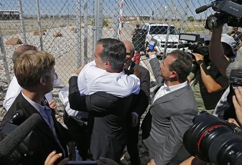 Mayors from across the US visit US Mexico border in Texas, Tornillo, USA - 20 Ju Stock Photos