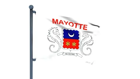 Mayotte Flag Stock Footage 150543728
