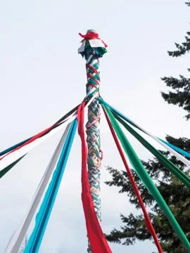 Maypole celebration Stock Photos