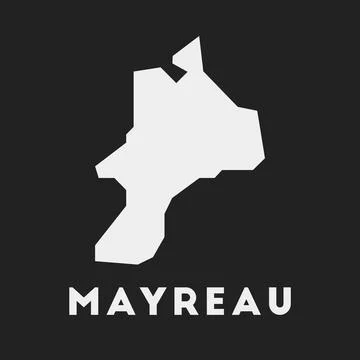Mayreau icon. Island map on dark background. Stylish Mayreau map with islan.. イラスト素材