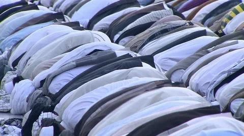 Mazar-e Sharif, prayer at shrine of Hazrat Ali, Afghanistan.mp4 Video stock 61427331