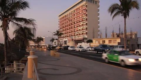 Mazatlan Hotel Stock Footage 1128830