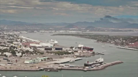 Mazatlan panoramic view Stock Footage 10786193